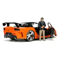 JADA TOYS - Auto con personaje Colección Rapidos y Furiosos Mazda RX7 -Jada