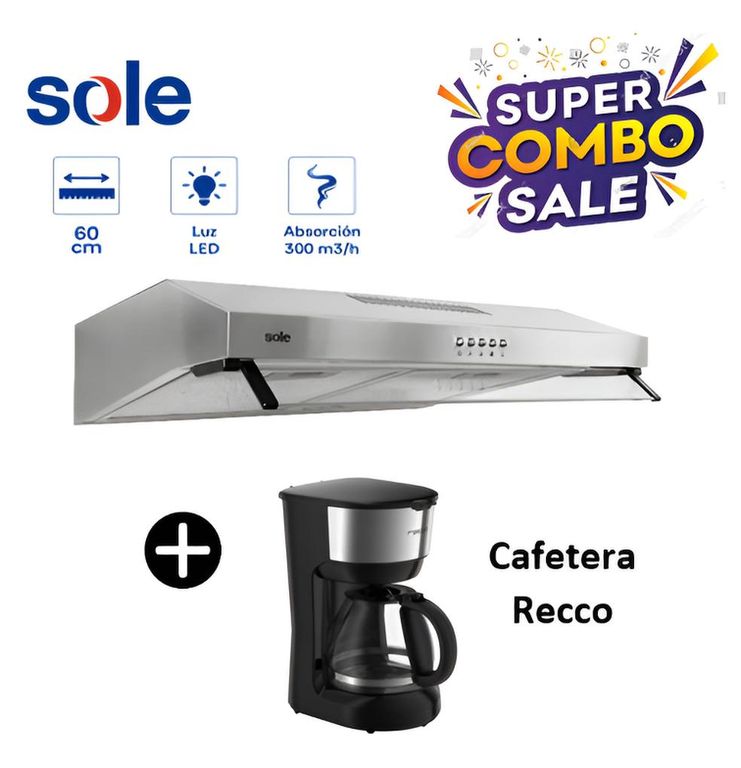 Campana Extractora Roma Acero Inoxidable 60cm TURE15C0V2