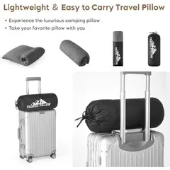 FOAM - Almohada Viaje Memory PEUJEW 16x12cm Camping Portatil