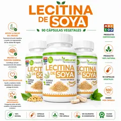 HEALTHNATURAL - PACK 3 LECITINA DE SOYA 1500MG