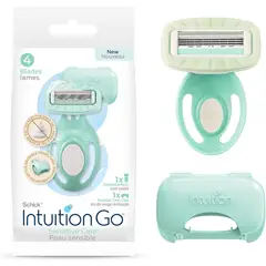 GENERICO - Rasuradora Schick Intuition Go 4 Hojas Piel Sensible