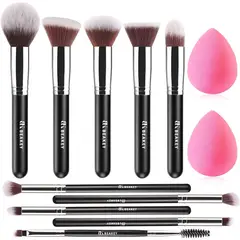 GENERICO - Set Brochas Maquillaje BEAKEY Profesional Base Sombras