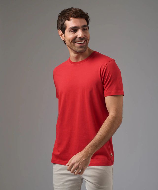 Polo Algodón Básico Manga Corta Cuello Redondo