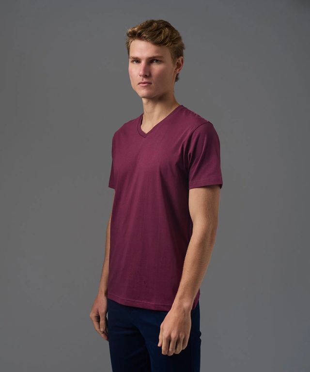 Polo Algodón Básico Manga Corta Morado