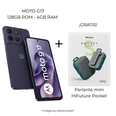 MOTOROLA - Celular Moto G17 4GB + 128GB + Parlante HIFUTURE