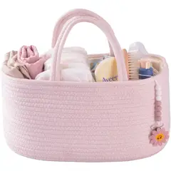 GENERICO - Organizador Paaales Beba XUANGUO Algodan Rosa 36x22x18cm