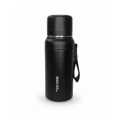 Pentha - Botella Térmica 600ml de Acero Inoxidable Portátil Negro