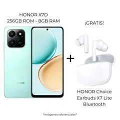 HONOR - Celular X7d 8GB RAM + 256GB + Audifonos Bluetooth X7LITE