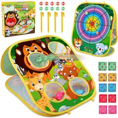 ANIMAL - Juego Lanzamiento Bean Bag Toyk 2 En 1 Portatil