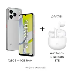 ZTE - Celular Blade A56 Pro 4 GB RAM + 128 GB + Audífonos
