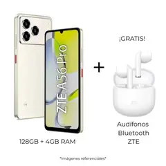 ZTE - Celular Blade A56 Pro 4 GB RAM + 128 GB + Audífonos