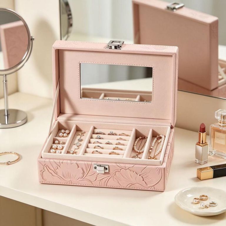 Joyero Organizador de Joyas con Cajones y Compartimentos