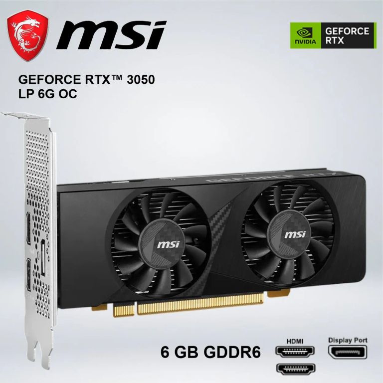 TARJETA GRÁFICA - GEFORCE RTX™ 3050 6 GB GDDR6 96 bits.