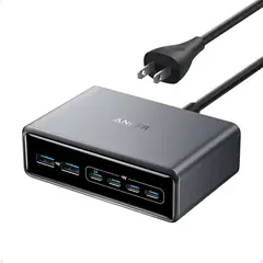 Anker - Cargador Prime 200W 6 Puertos GaN USBC Estacian Rapida