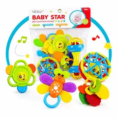 GENERICO - Juego de Sonajas Multicolor - 5 pcs