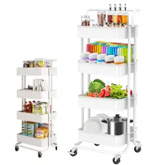 GENERICO - Estante de almacenamiento organizador multiuso cocina y dormitorio - blanco