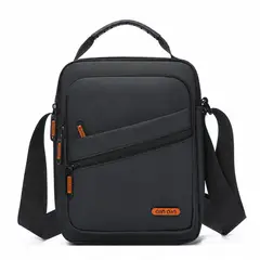 OEM - Bolso Morral Impermeable Hombre de Poliéster Oxford PU con Múltiples Bolsillos