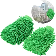 GUANTE - Luminuti Microfibra Verde 9x14cm Lavado Auto Antirayas