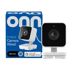 ONN - Camara de Seguridad 1080p HDR WiFi Google Home