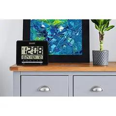 SHARP - Reloj Despertador Digital Atamico Autoajuste 6.45x5