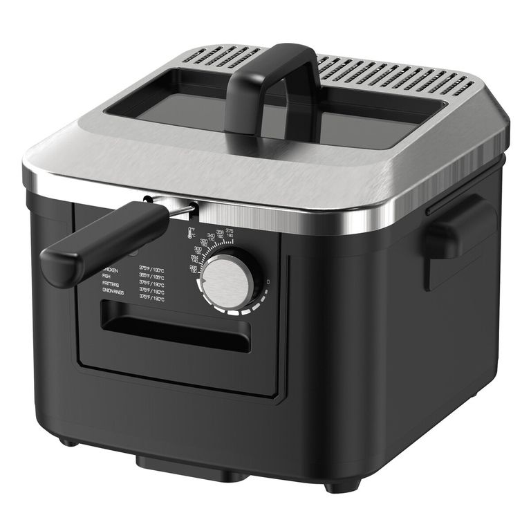 Freidora Elactrica 4L Negra 1800W Termostato