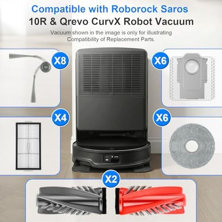 Kit Repuestos FFsign 10R Roborock Saros 10R Qrevo CurvX 30 Pzs