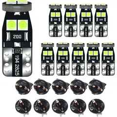 ICE - Lamparas LED T10 DODOFUN 12V Blue 320LM Tablero 10 Unidades