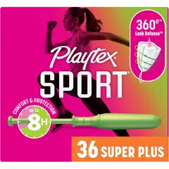 PLAYTEX - Tampones Sport Super Plus 36 Sin Fragancia