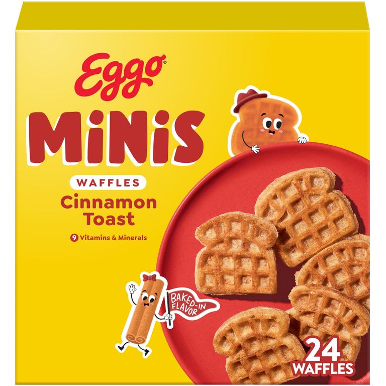 Waffles Eggo Minis Cinnamon Toast 731g Congelados