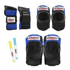 GENERICO - Set Wipeout 3 Protecciones Niaos Rodilleras Coderas Muaequeras