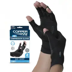 ICE - Guantes Compresian Copper Fit Mentol Talla LXL Alivio