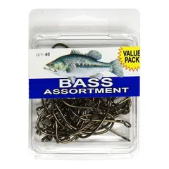 GENERICO - Anzuelos Eagle Claw SPBASSW Surtido 40 Unidades Bass
