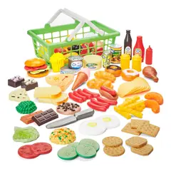 GENERICO - Set Comida Juguete Kid Connection Canasta 100 Piezas