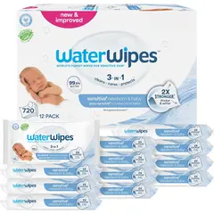 Waterwipes - Toallitas Hamedas Sensitive 3en1 720un Sin Fragancia