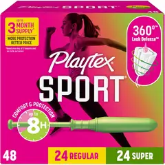 PLAYTEX - Tampones Sport Multipack 48un Regular Super Proteccian