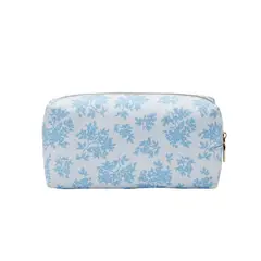 CONAIR - Neceser Floral Azul Poliaster 23x8x11cm Cierre
