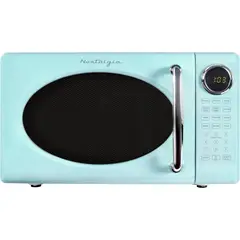 NOSTALGIA - Microondas Retro 20L 700W Aqua Vidrio Giratorio
