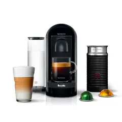 NESPRESSO - Cafetera VertuoPlus Breville Espumador Negra
