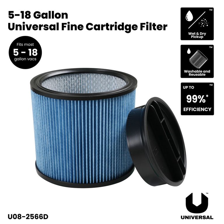 Filtro Cartucho Polvo Fino Universal HEPA 518 Galones