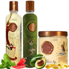 3P - Kit Ritual Botanico Crecimiento Reparacian Control Caspa