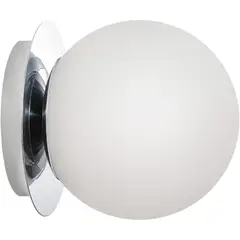 CROMO - Aplique Feasey Esfera Vidrio E26 6x6cm Moderno