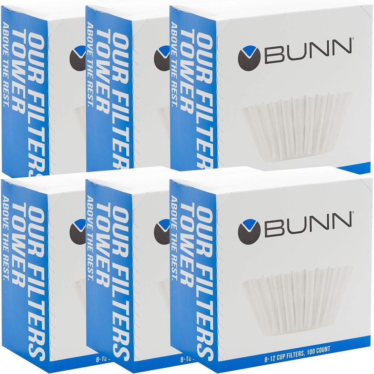 Filtros de Cafa Bunn 812 Tazas 100 Unidades Fondo Plano