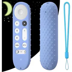 GOOGLE - Funda Silicona Azul TV 4K Control 2024 Antideslizante