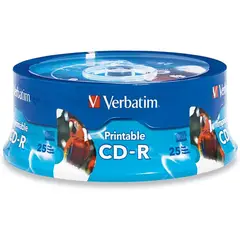 VERBATIM - CDR 700MB 80min 52X Inkjet Printable Pack 25