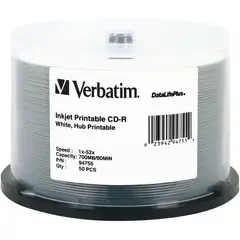 VERBATIM - CDR 700MB 52X DataLifePlus Imprimible Blanco