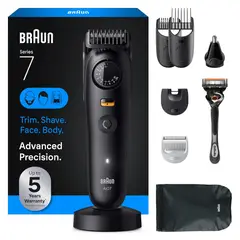 BRAUN - Kit Barba y Cuerpo Series 7 40 Niveles Resistente Agua