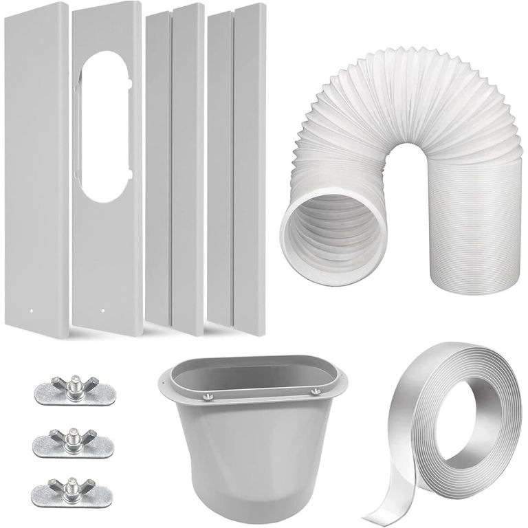 Kit Ventana Aire Acondicionado Portatil Manguera 15cm Ajustable