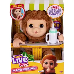 LITTLE LIVE PETS - Juguete Interactivo My Baby Monkey Mango
