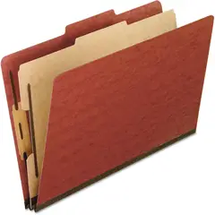GENERICO - Carpeta Clasificadora Pendaflex Cartulina 1 Separador Roja