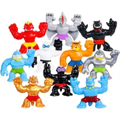 GENERICO - Pack 10 Figuras Heroes of Goo Jit Zu Minis Stretch Moose